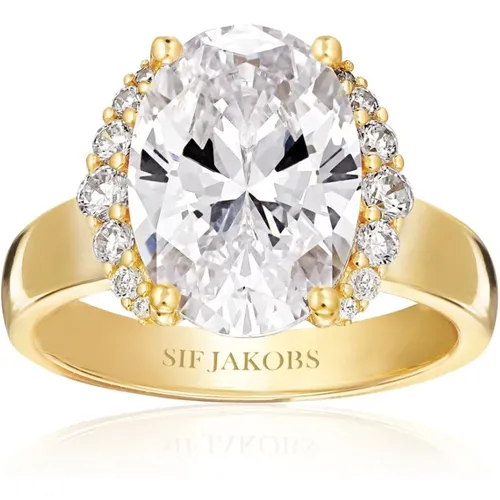Ellisse Grande Ring , Damen, Größe: 56 MM - Sif Jakobs Jewellery - Modalova