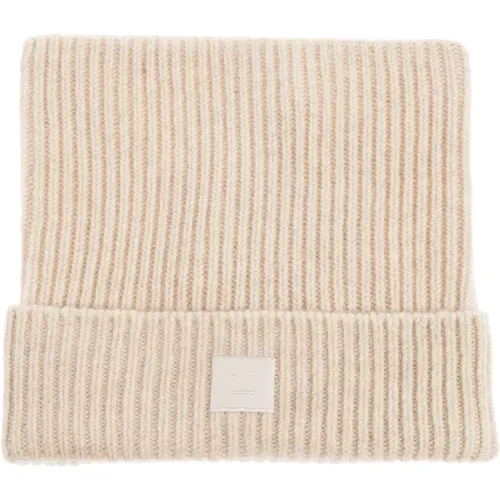 Beanies, unisex, , Size: ONE SIZE Face Logo Square Beanie - Acne Studios - Modalova