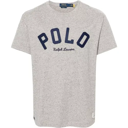 Signatur Jersey T-Shirts und Polos , Herren, Größe: L - Polo Ralph Lauren - Modalova