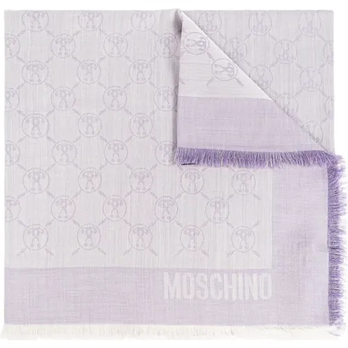 Scarves, unisex, , Size: ONE SIZE Scarf with lurex thread - Moschino - Modalova