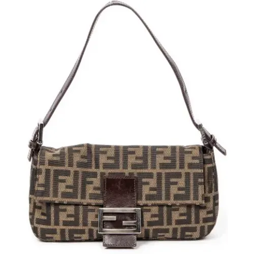 Pre-owned Canvas shoulder-bags , female, Sizes: ONE SIZE - Fendi Vintage - Modalova