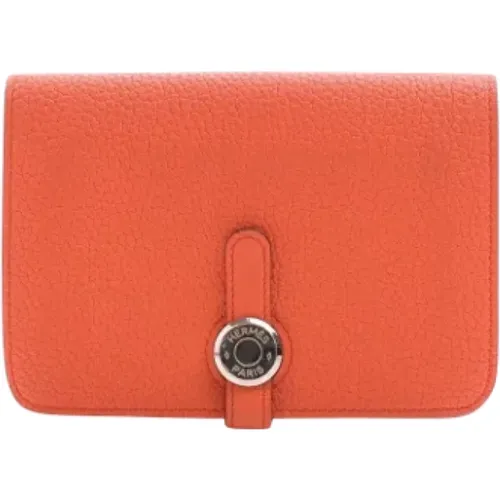 Pre-owned Leather wallets , female, Sizes: ONE SIZE - Hermès Vintage - Modalova