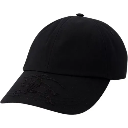 Caps, unisex, , Size: S Applique Cap - Synthetic - Leather - Burberry - Modalova