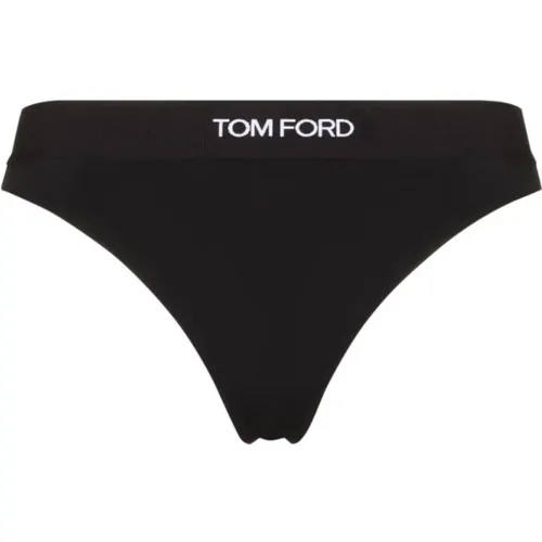 Schwarzer Modal Signature String , Damen, Größe: L - Tom Ford - Modalova