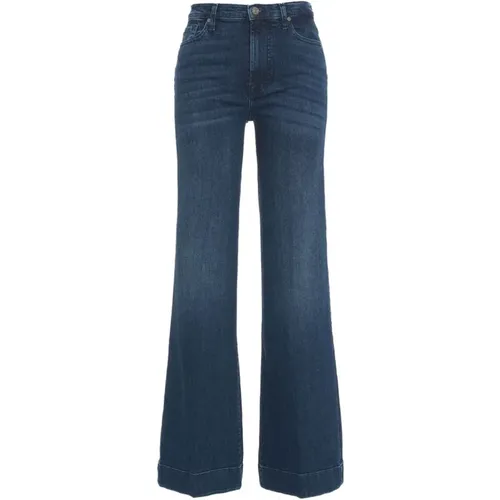 Blaue Jeans Aw24 Damenbekleidung , Damen, Größe: W29 - 7 For All Mankind - Modalova