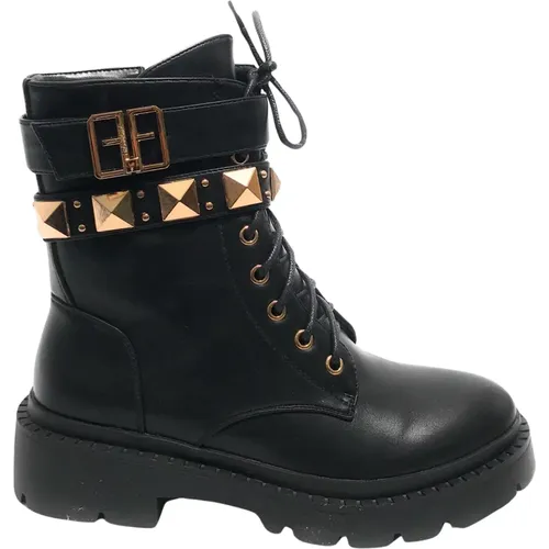 Schwarze Damen Ankle Boots , Damen, Größe: 37 EU - Fracomina - Modalova