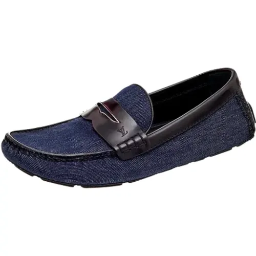 Pre-owned Flats, female, , Size: 7 US Pre-owned Denim flats - Louis Vuitton Vintage - Modalova