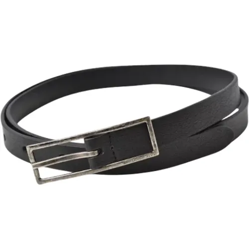 Pre-owned Belts, male, , Size: ONE SIZE Pre-owned Leather belts - Yves Saint Laurent Vintage - Modalova