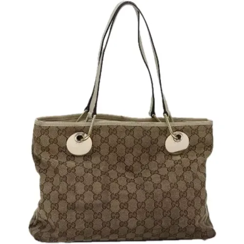 Pre-owned Tote Bags, female, , Size: ONE SIZE Pre-owned Canvas gucci-bags - Gucci Vintage - Modalova