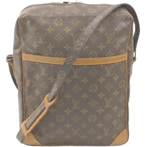 Pre-owned Cross Body Bags, female, , Size: ONE SIZE Pre-owned Canvas Shoulder Bag - Good Condition - Louis Vuitton Vintage - Modalova