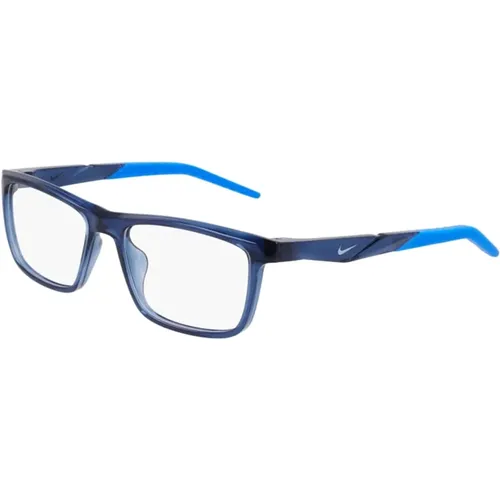 Glasses, unisex, , Size: 54 MM Sunglasses Frames in Satin Navy/Racer - Nike - Modalova