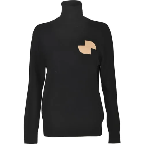 Schwarze Pullover Kollektion , Damen, Größe: S - Patou - Modalova