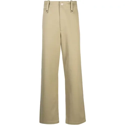 Cotton Trousers with Belt Loops , male, Sizes: L, M - Burberry - Modalova
