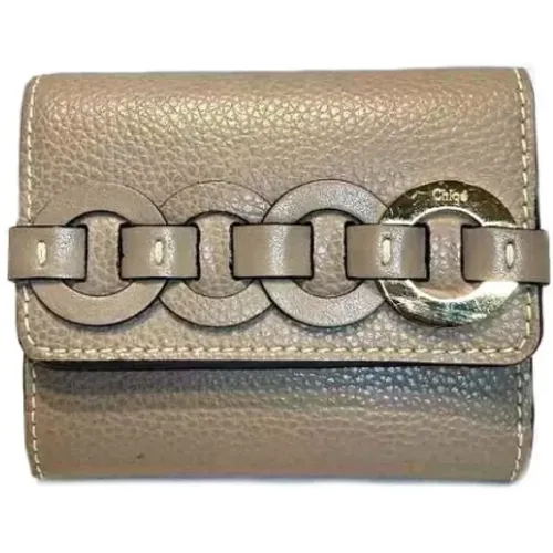 Pre-owned Wallets, female, , Size: ONE SIZE Pre-owned Leather wallets - Chloé Pre-owned - Modalova