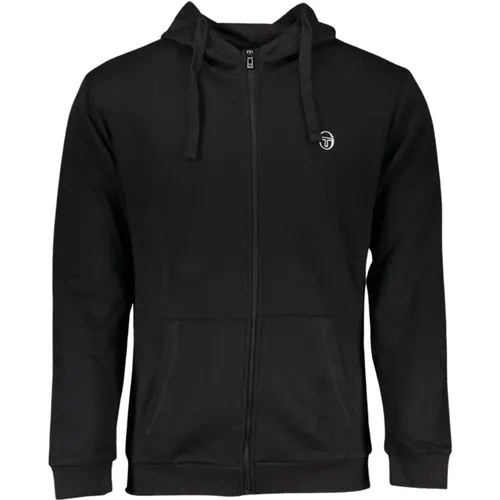 Hooded Fleece Sweatshirt with Logo , male, Sizes: XL, L, 2XL, M - Sergio Tacchini - Modalova