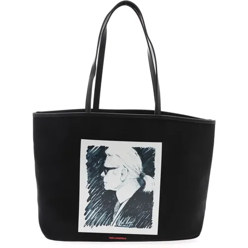 Shoulder Bags, female, , Size: ONE SIZE Chic Legend Tote Bag - Karl Lagerfeld - Modalova