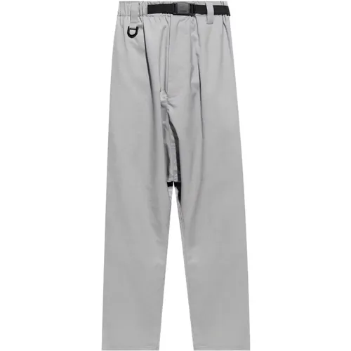 Straight Trousers, male, , Size: L Grey Stylish Trousers - Y-3 - Modalova