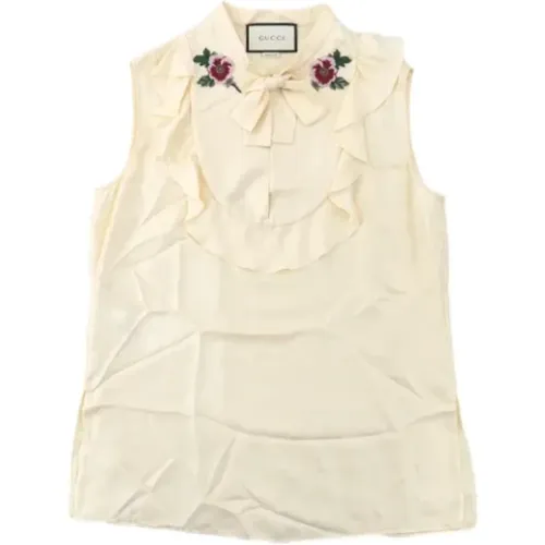 Pre-owned Silk Gucci shirt , female, Sizes: ONE SIZE - Gucci Vintage - Modalova