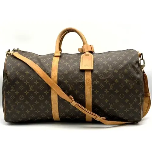 Pre-owned Weekend Bags, female, , Size: ONE SIZE Pre-owned Canvas handbags - Louis Vuitton Vintage - Modalova