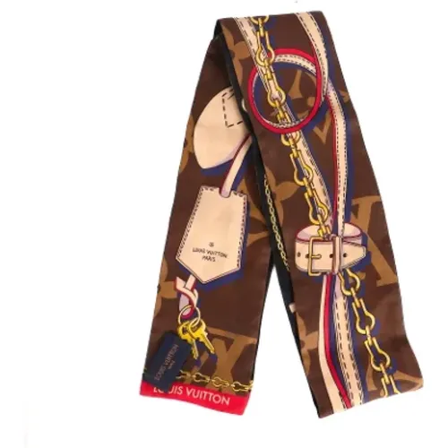 Pre-owned Silk scarves , female, Sizes: ONE SIZE - Louis Vuitton Vintage - Modalova