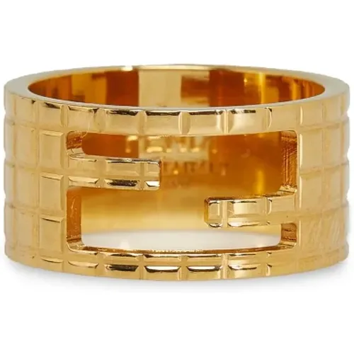 Pre-owned Jewellery, female, , Size: ONE SIZE Pre-owned Metal rings - Fendi Vintage - Modalova