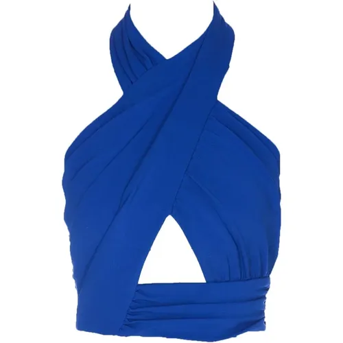 Sleeveless Top with Back Zip , female, Sizes: XL, L, M - Balmain - Modalova