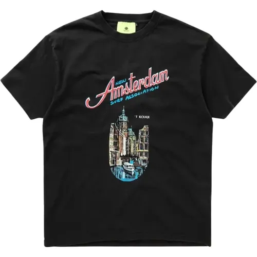 T-Shirts , Herren, Größe: L - New Amsterdam Surf Association - Modalova