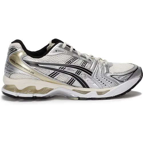 Sneakers, male, , Size: 7 US White Mesh Tiger Stripes Sneakers - ASICS - Modalova