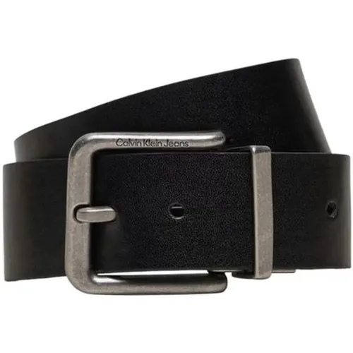 Belts, male, , Size: 115 CM Leather Men's Belt Collection - Calvin Klein - Modalova