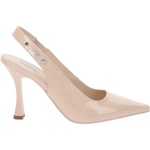 Leather High Heel Shoes for Women , female, Sizes: 3 UK - Nerogiardini - Modalova