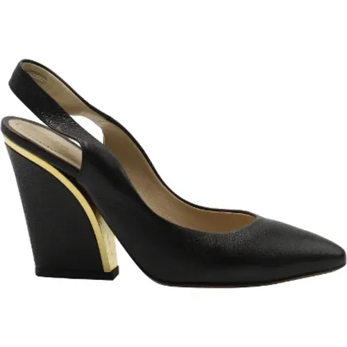 Pre-owned Leather heels , female, Sizes: 3 1/2 UK - Chloé Pre-owned - Modalova