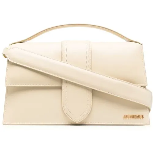 White Calf Leather Shoulder Bag , female, Sizes: ONE SIZE - Jacquemus - Modalova