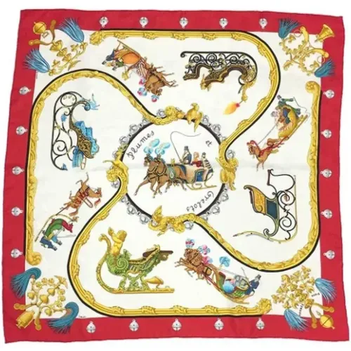 Pre-owned Scarves, female, , Size: ONE SIZE Pre-owned Silk scarves - Hermès Vintage - Modalova