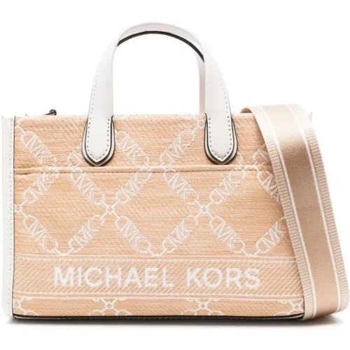 Straw Leather Handbag , female, Sizes: ONE SIZE - Michael Kors - Modalova