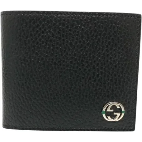 Pre-owned Wallets, male, , Size: ONE SIZE Pre-owned Leather wallets - Gucci Vintage - Modalova