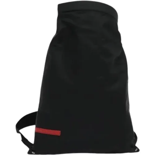 Pre-owned Backpacks, female, , Size: ONE SIZE Pre-owned Vintage Nylon Backpack - Prada Vintage - Modalova