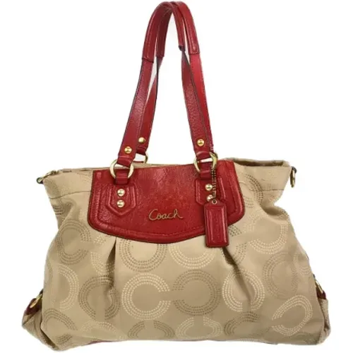 Pre-owned Handbags, female, , Size: ONE SIZE Pre-owned Canvas shoulder-bags - Coach Pre-owned - Modalova