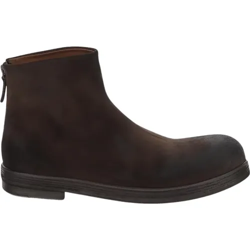 Ankle Boots, male, , Size: 8 US Leather Zeppa Shoe - Marsell - Modalova