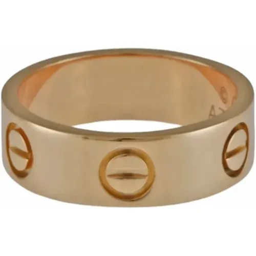 Pre-owned Jewellery, female, , Size: ONE SIZE Pre-owned Rose Gold rings - Cartier Vintage - Modalova