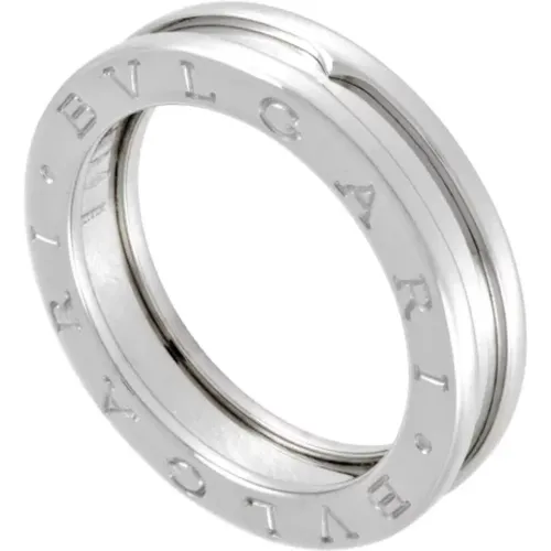 Pre-owned Jewellery, male, , Size: ONE SIZE Pre-owned White Gold rings - Bvlgari Vintage - Modalova