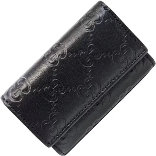 Pre-owned Accessories, female, , Size: ONE SIZE Pre-owned Leather key-holders - Gucci Vintage - Modalova