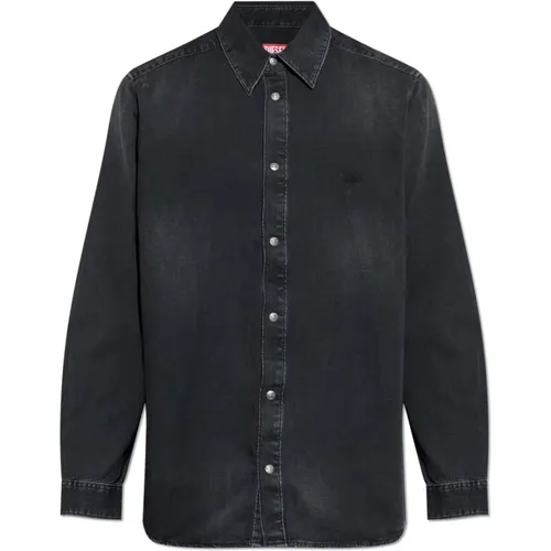 Denim Shirts, male, , Size: XL Denim shirt D-Simply - Diesel - Modalova