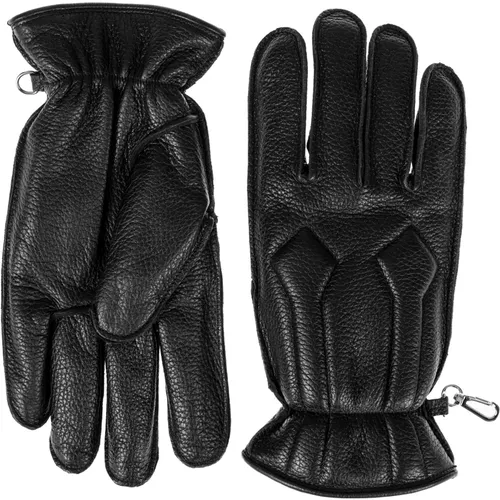 Gloves, male, , Size: 8 IN Padded Leather Gloves - Dsquared2 - Modalova