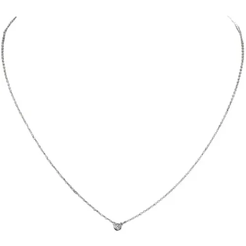 Pre-owned Silver necklaces , female, Sizes: ONE SIZE - Tiffany & Co. Pre-owned - Modalova