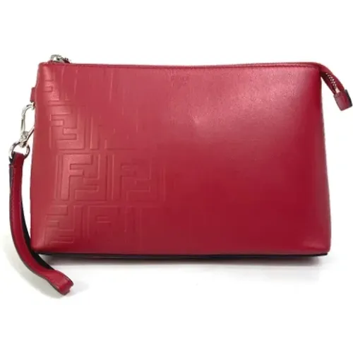 Pre-owned Clutches, male, , Size: ONE SIZE Pre-owned Leather fendi-bags - Fendi Vintage - Modalova