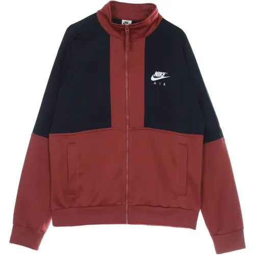 Zip-throughs, male, , Size: XL Poly Knit Tracksuit Jacket Cedar/obsidian/white - Nike - Modalova