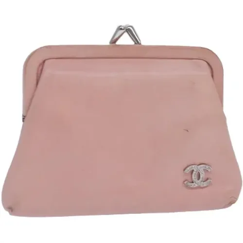 Pre-owned Clutches, female, , Size: ONE SIZE Pre-owned Leather pouches - Chanel Vintage - Modalova