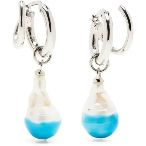 Earrings, female, , Size: ONE SIZE Stellar Hoop Earrings - Panconesi - Modalova