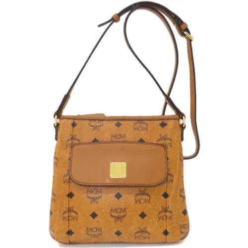 Pre-owned Cross Body Bags, female, , Size: ONE SIZE Pre-owned Leather shoulder-bags - MCM Pre-owned - Modalova