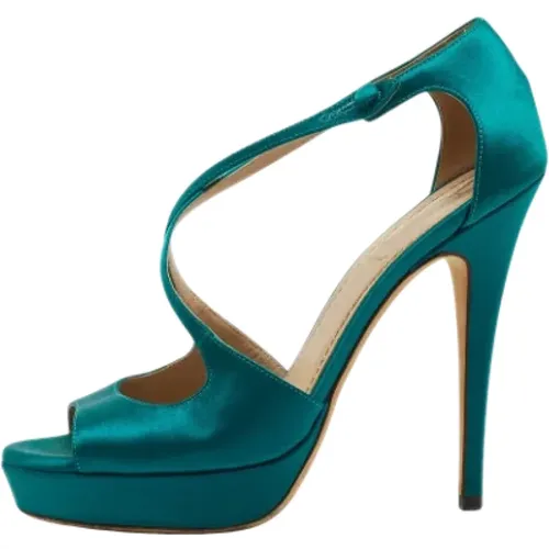 Pre-owned Satin sandals , Damen, Größe: 38 EU - Yves Saint Laurent Vintage - Modalova